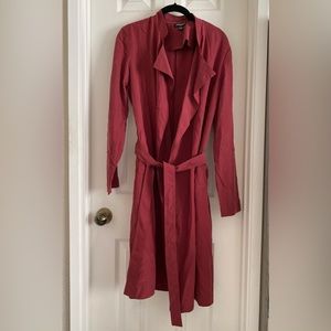 American Apparel light weight Dylan trench coat in Cabernet XS/S